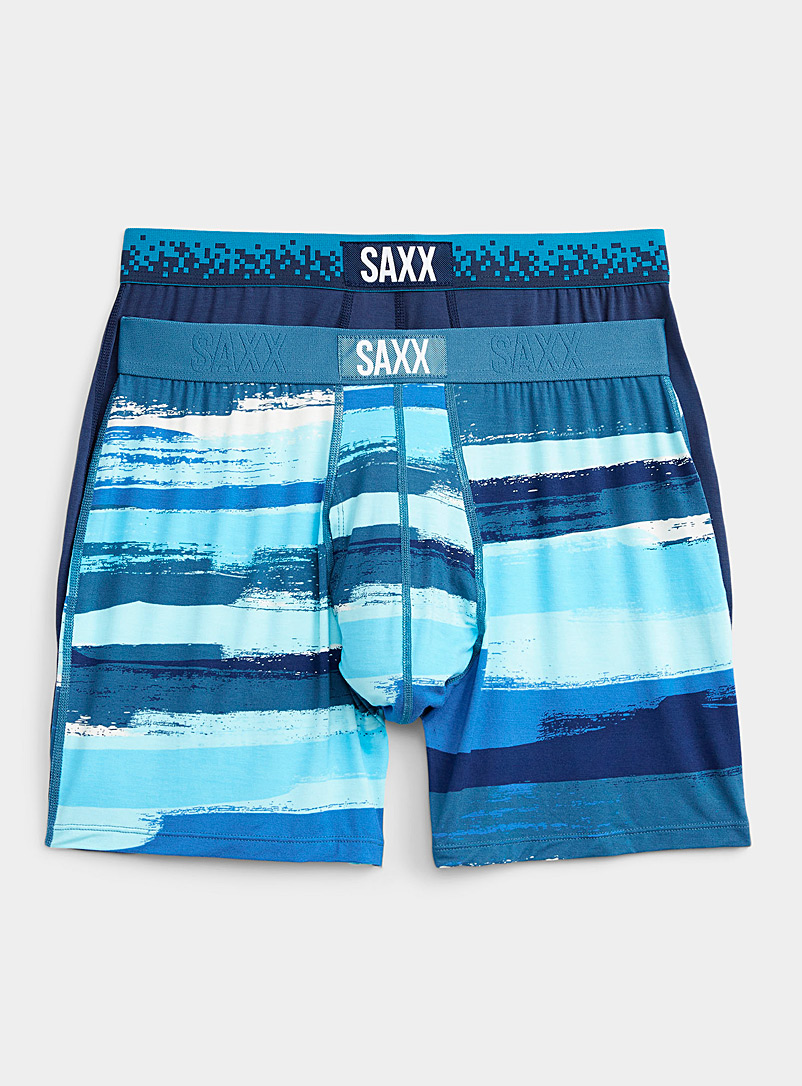 Saxx Patterned Blue Paint can boxer briefs ULTRA - 2-pack for men