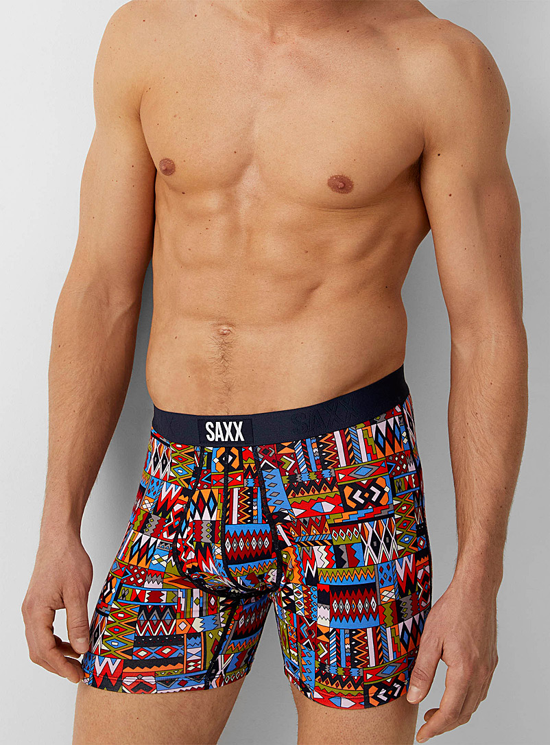 Red Patterned Boxers Shop Long Leg Boxer Briefs for Men | Simons Canada