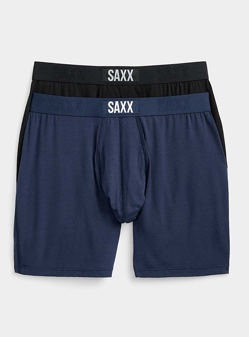 BN3TH Men's Classic Boxer Brief With Fly Underwear (Black, Small)