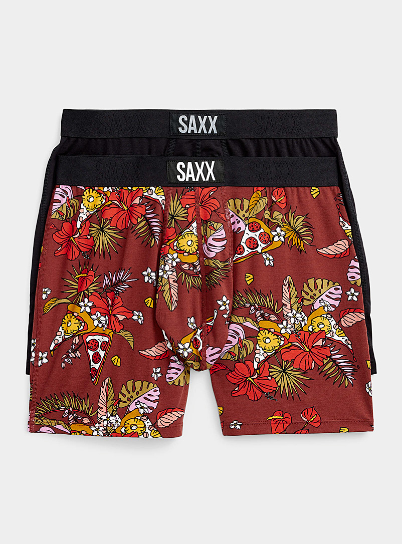 Pizza and flowers boxer briefs ULTRA - 2-pack, Saxx