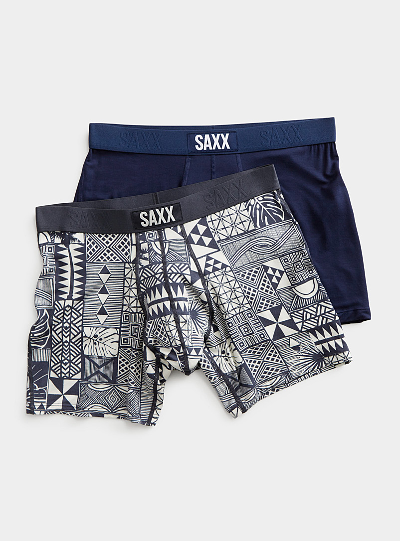 SAXX Two-Pack Ultra Solid & Striped Boxer Briefs, Underwear