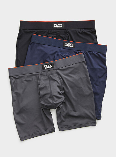 Les boxeurs longs taille contraste 6 po MULTI-SPORT MESH Emballage de 3