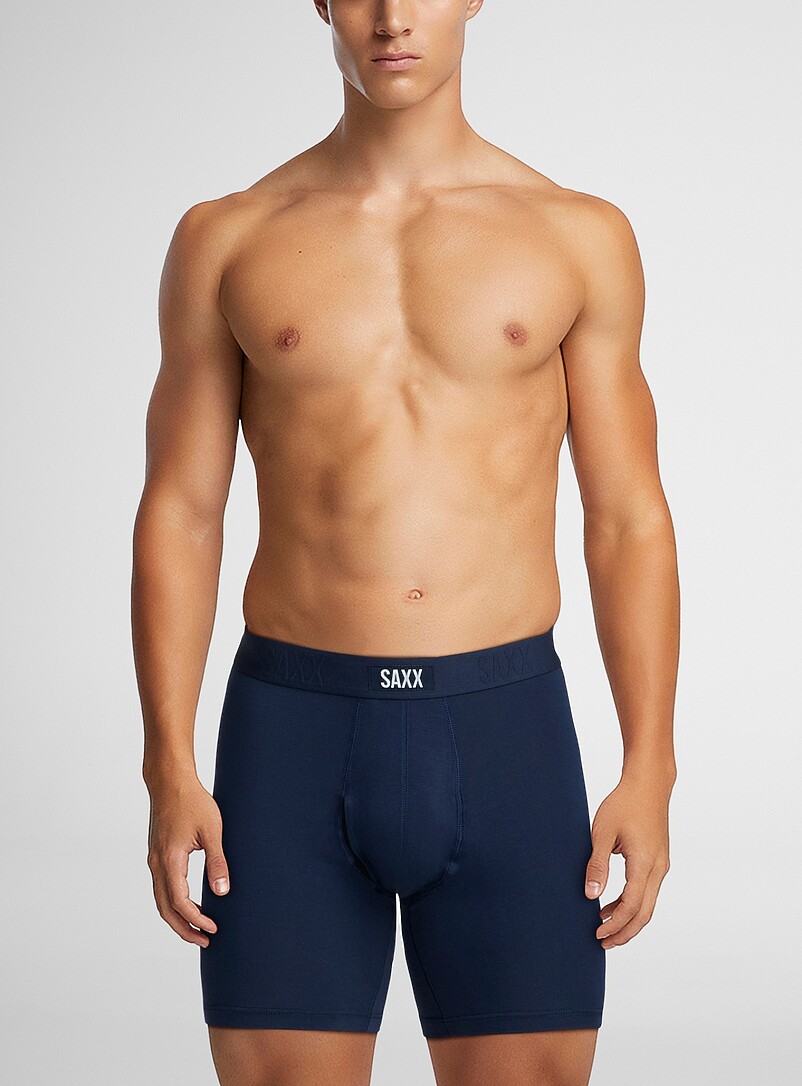 Saxx: Les boxeurs longs unis 6 po VIBE XTRA Emballage de 3 Noir &agrave; motifs pour homme
