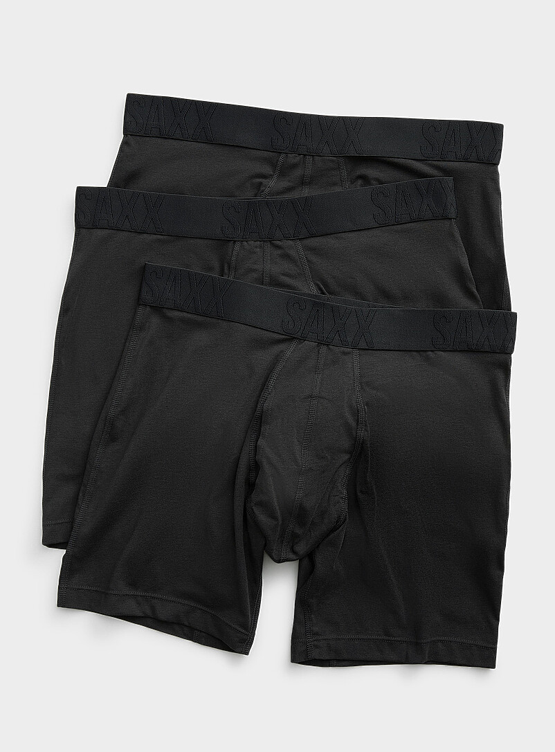 Saxx: Les boxeurs longs unis 6 po DROPTEMP<sup><small>MC</small></sup> Emballage de 3 Rouge &agrave; motifs pour homme
