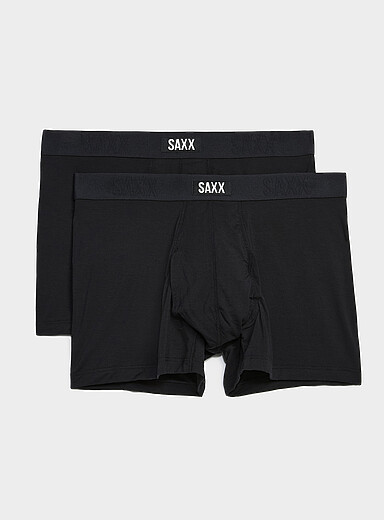 Les boxeurs courts noirs 3 po VIBE XTRA Emballage de 2