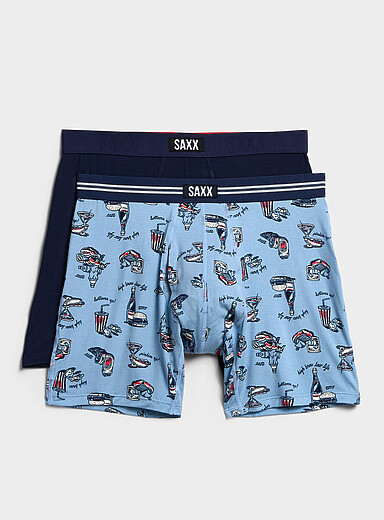 6" blue-hued boxer briefs VIBE XTRA 2-pack