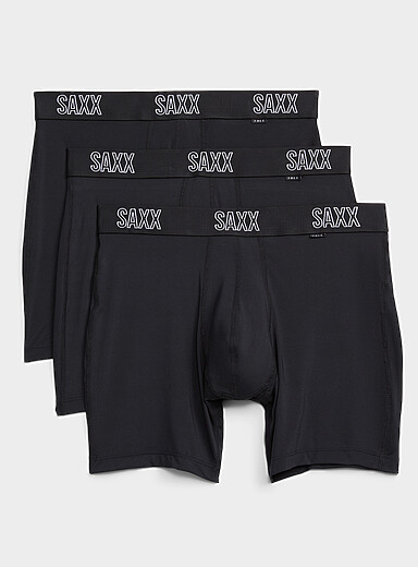 6" stretch boxer briefs DROPTEMP&trade; 3-pack
