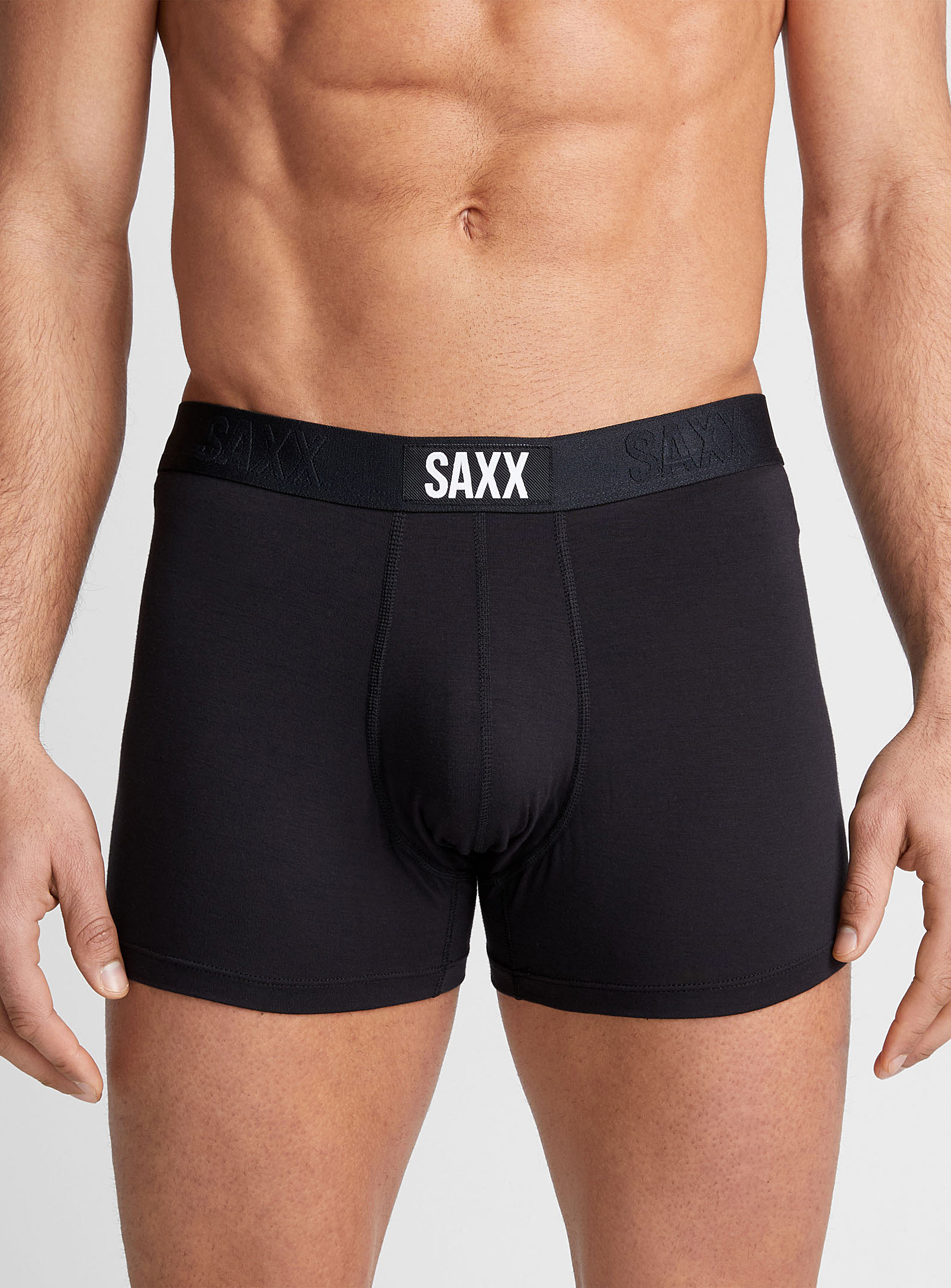 Shop Saxx Logo Waist Black Trunk Vibe