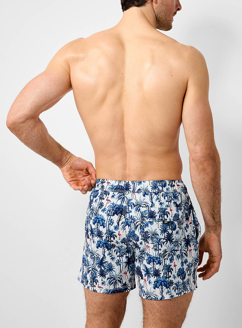 Tropical palm tree swim trunk product image 2