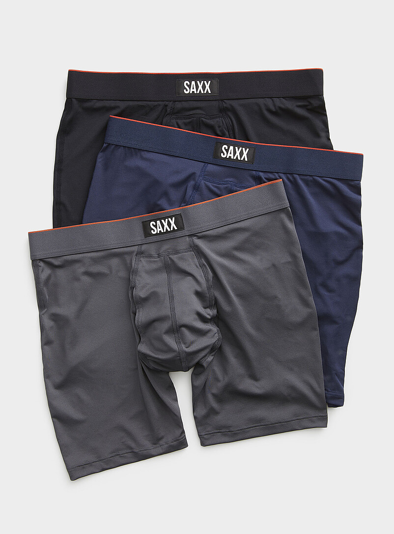 6" Contrast-Waist Boxer Briefs Multi-Sport Mesh 3-Pack