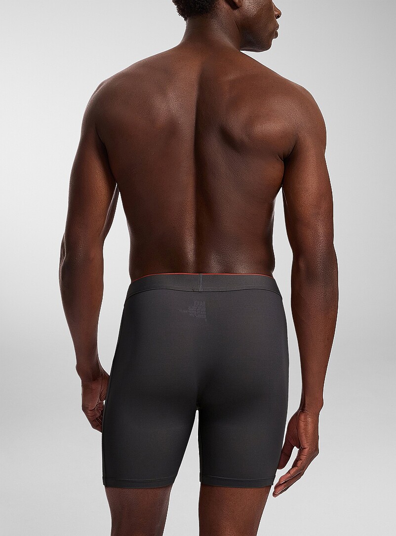 6" hairline-stripe boxer briefs MULTI-SPORT MESH 2-pack product image 3