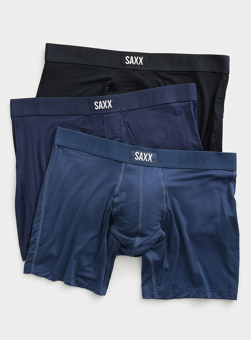 6" Solid Boxer Briefs Vibe Xtra 3-Pack