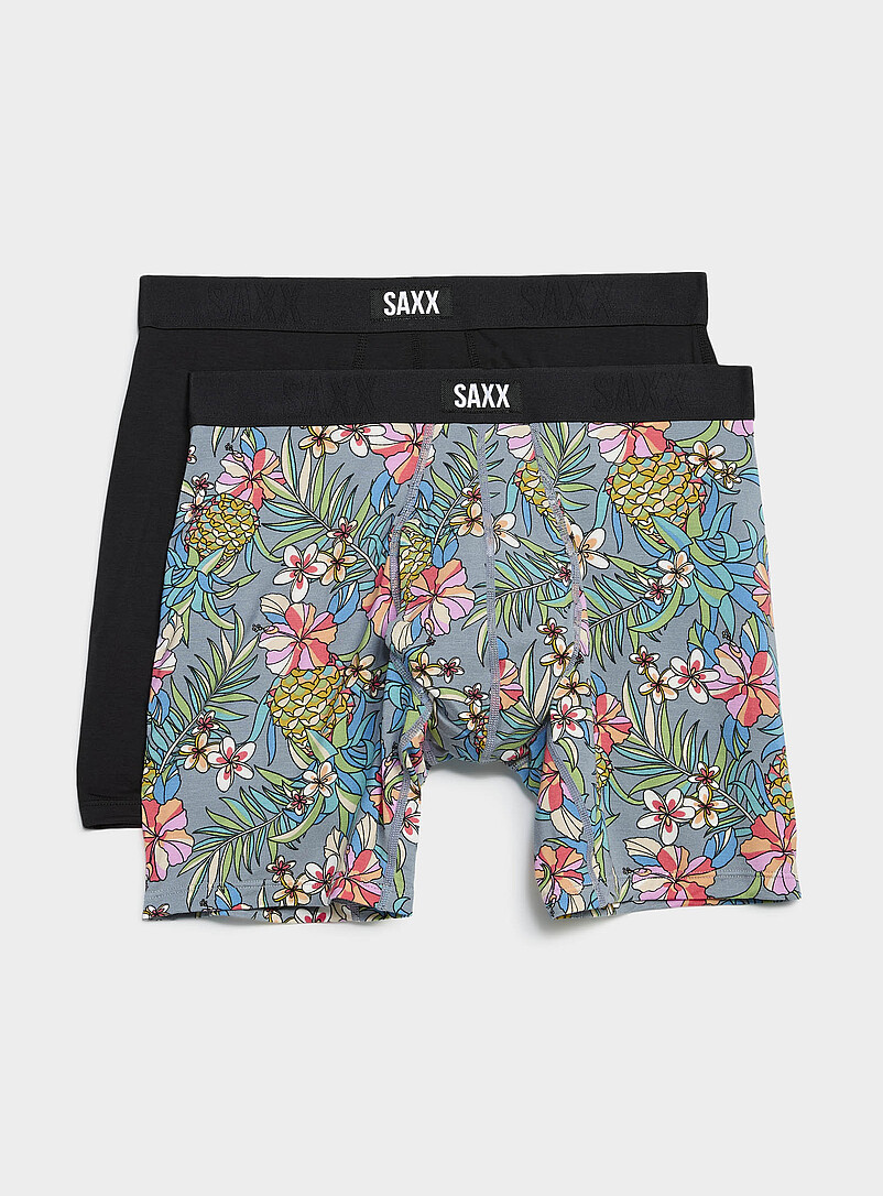 6" black/exotic boxer briefs VIBE XTRA 2-pack product image (primary)
