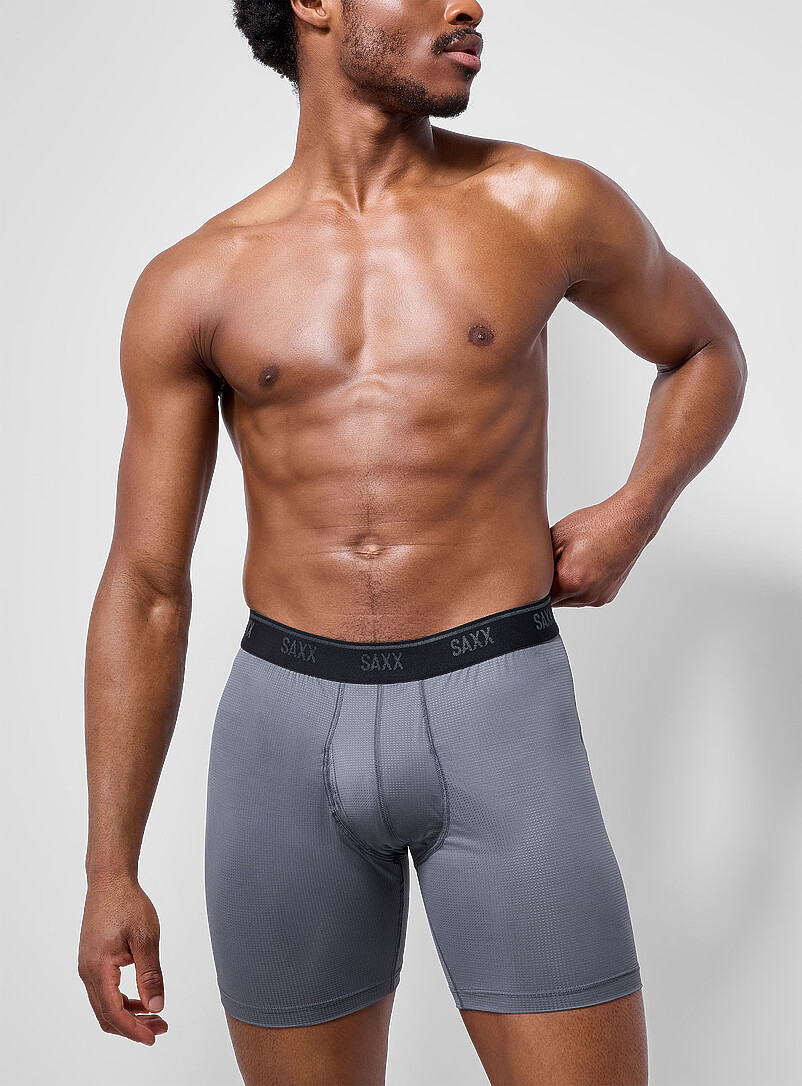6" black/blue/grey micro-dotwork boxer briefs QUEST 3-pack product image 2