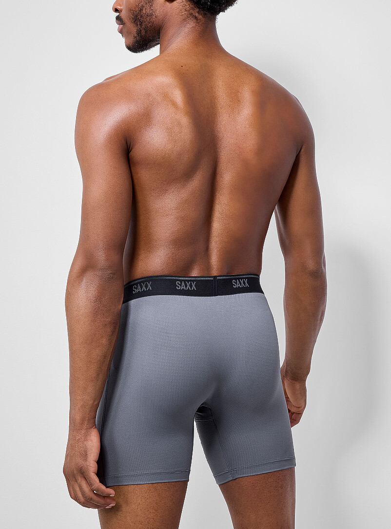 6" black/blue/grey micro-dotwork boxer briefs QUEST 3-pack product image 3