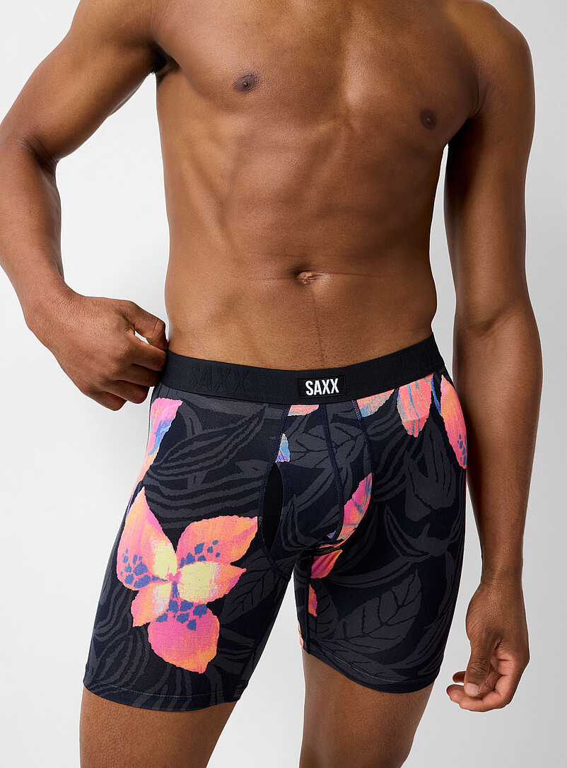 6" colourful leaf boxer brief VIBE XTRA product image (primary)