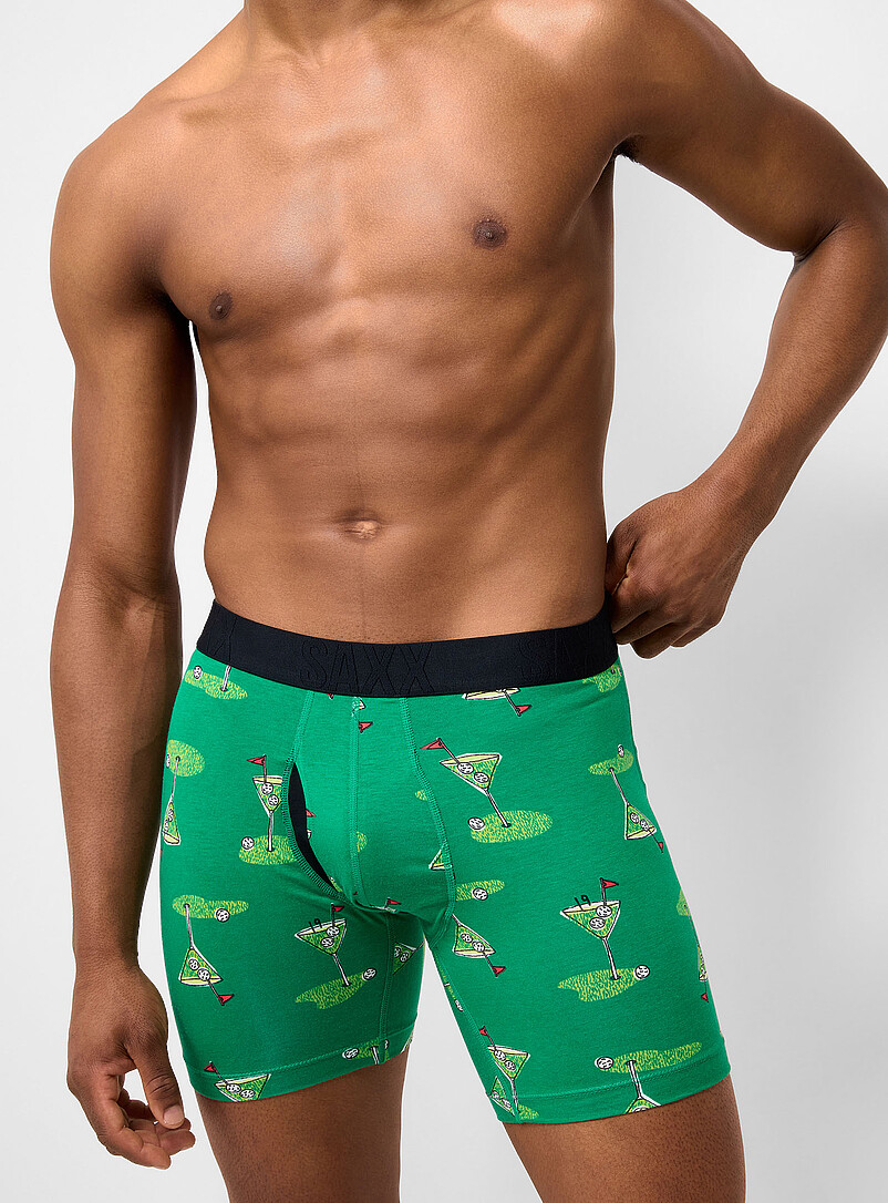 6" golf and martini boxer brief DROPTEMP™ product image (primary)