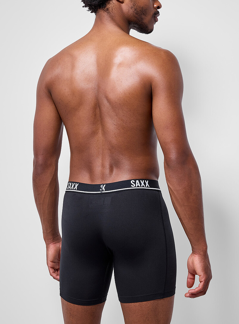 6" solid micro-perforated boxer briefs ESSENTIAL PERFORMANCE MESH 3-pack product image 3