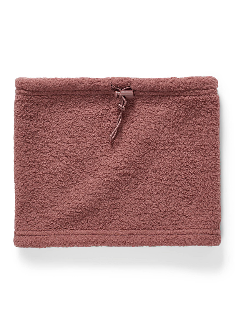 I.FIV5 Copper Toggle sherpa snood for women