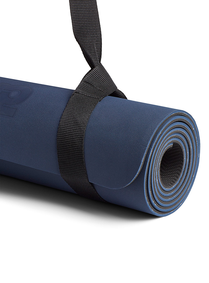 I.FIV5 Marine Blue Yoga mat with carrying strap for women