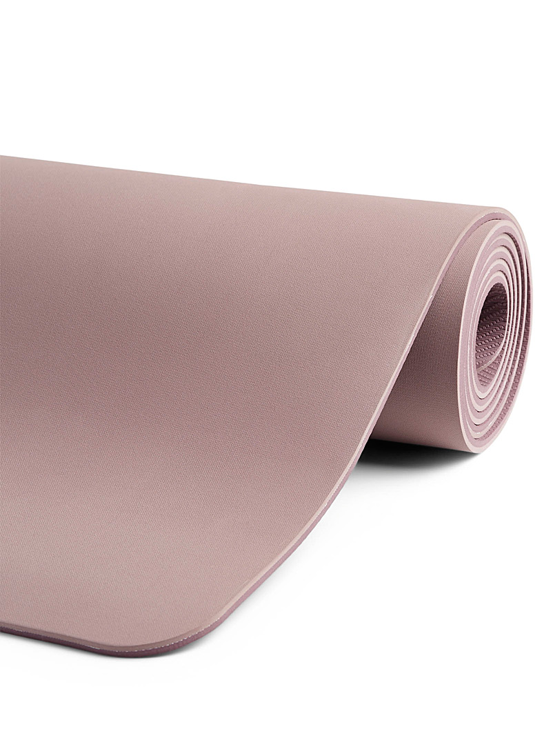 I.FIV5: Le tapis de yoga et sa sangle Vieux rose pour femme