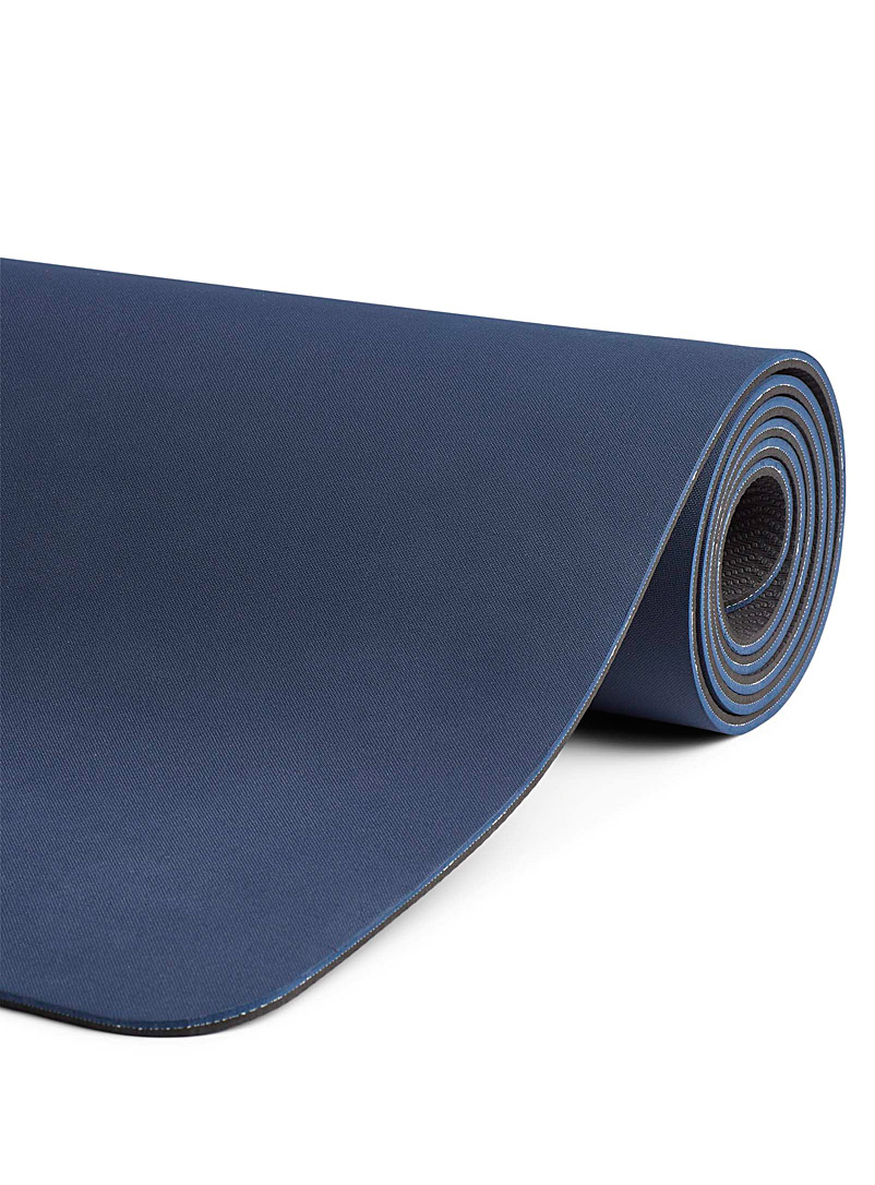 I.FIV5 Marine Blue Yoga mat with carrying strap for men