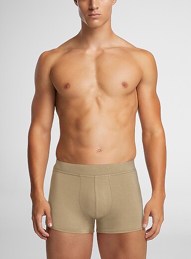 Le 31 Sand 3" solid breathable trunk LENZING&trade; ECOVERO&trade; viscose for men