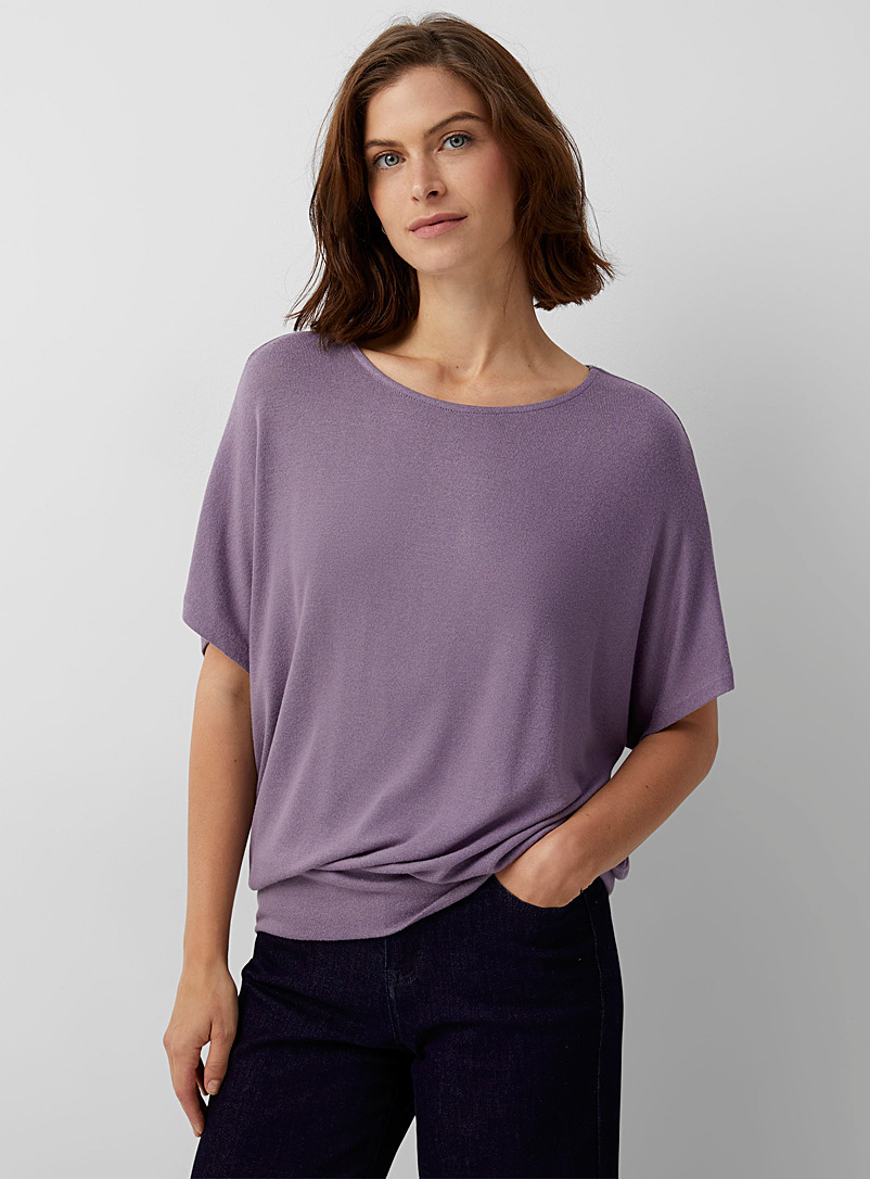 Contemporaine Lilacs Brushed bloused T-shirt for women
