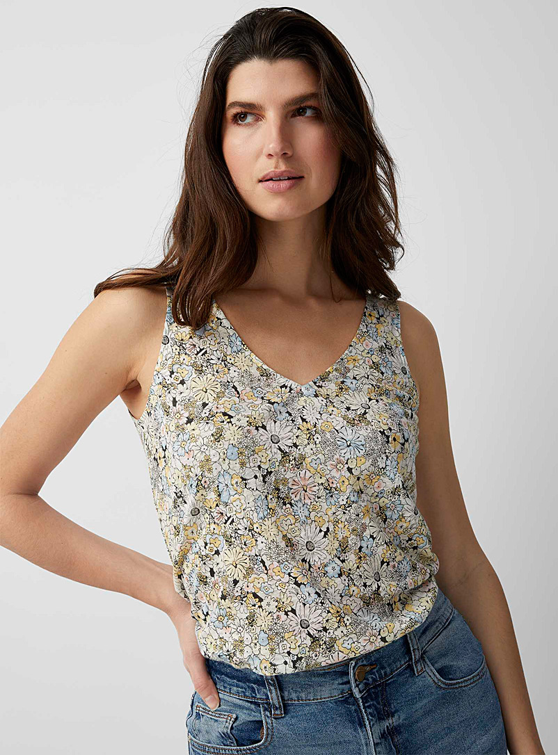 Haut Camisole Imprimé Marine – Taille 14 – Occasion Très Bon état