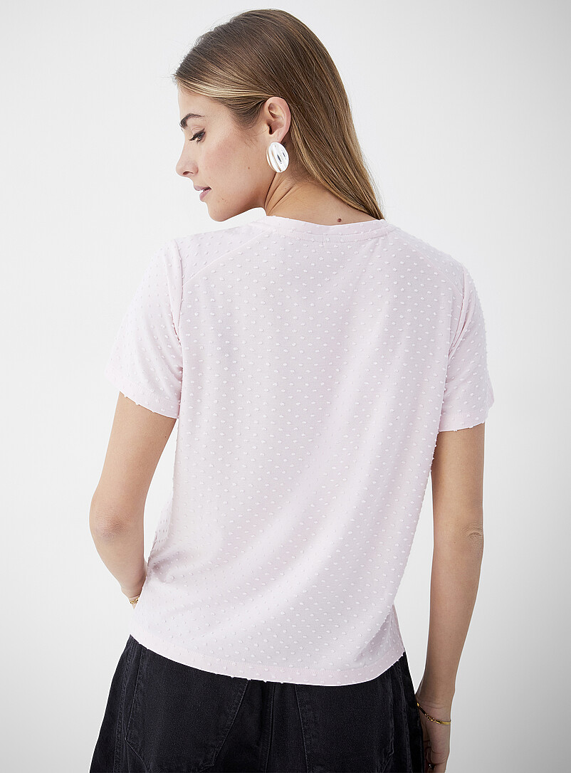 Ic&ocirc;ne: Le t-shirt plumetis Blanc pour femme