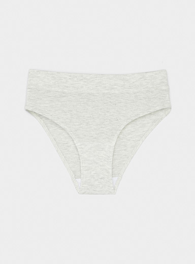 Pure organic cotton high-rise bikini panty, Miiyu