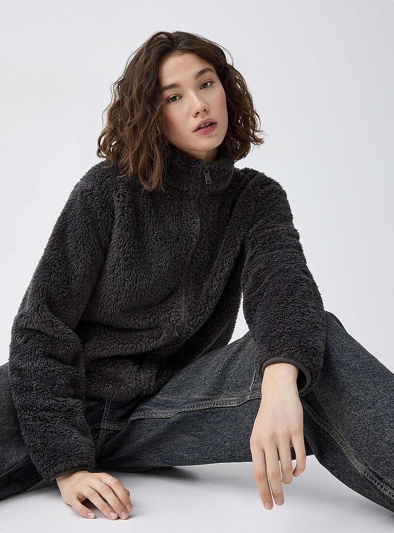 Plush zip-up sweater | Twik | | Simons