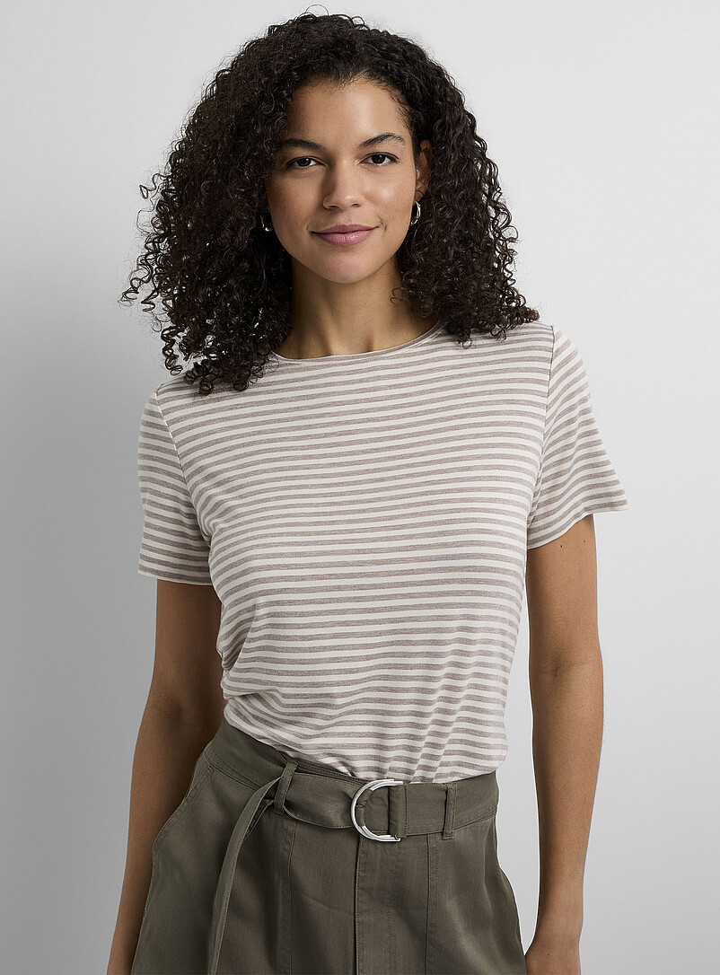 Ultra-flowy patterned T-shirt | Contemporaine | | Simons