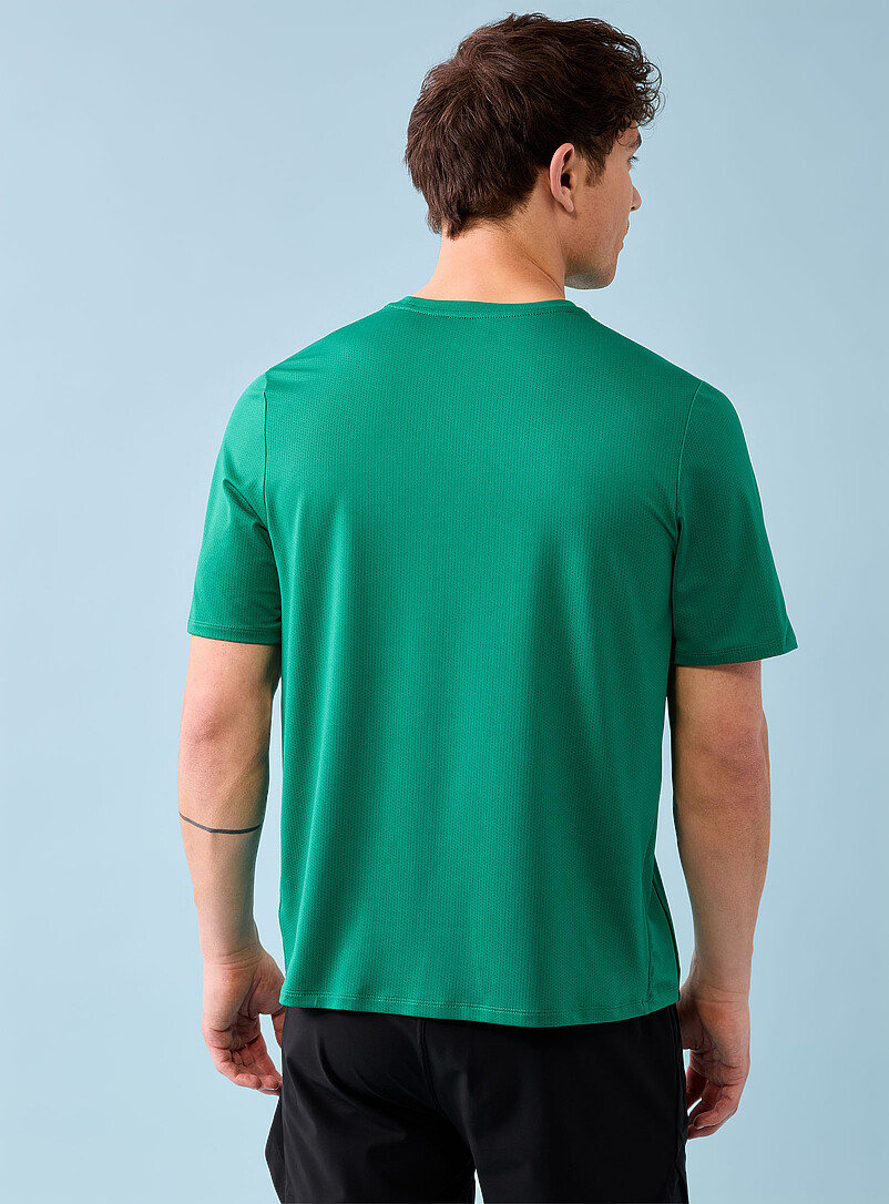 I.FIV5: Le t-shirt microperfor&eacute; ample Blanc pour homme