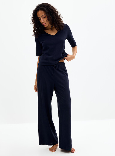 Le pantalon pyjama lin l&eacute;ger