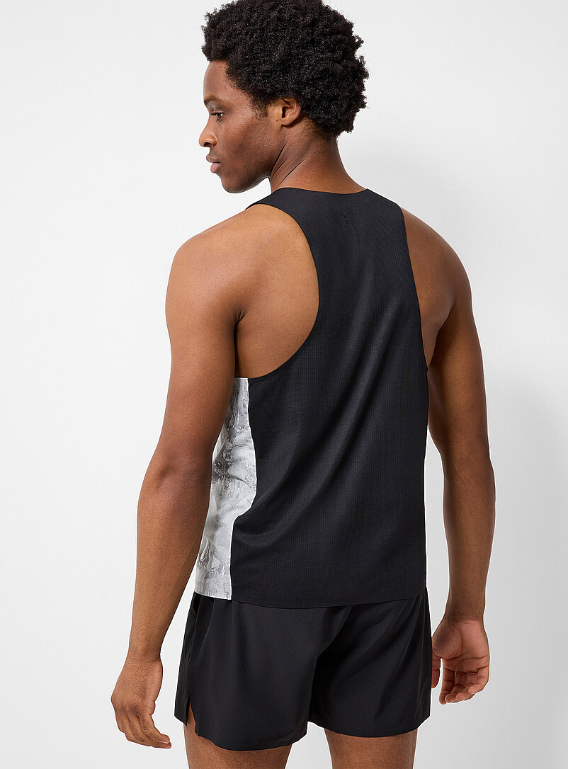 I.FIV5: La camisole dos microperfor&eacute; Gris pour homme