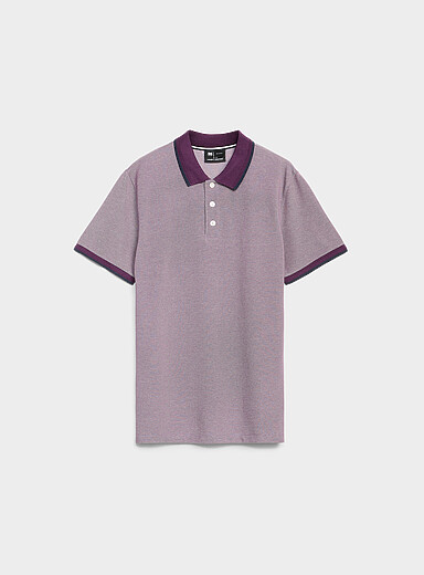 Le polo piqu&eacute; maille faux uni