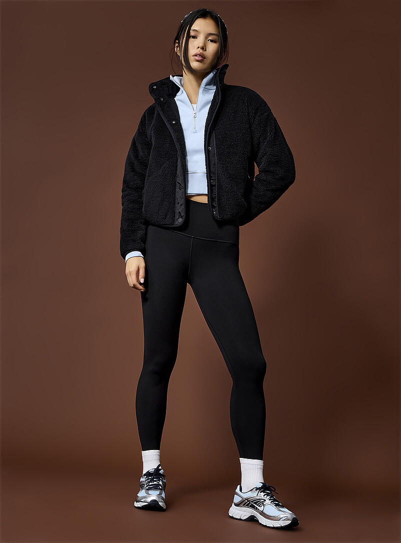 Snap-Button High-Pile Fleece Jacket
