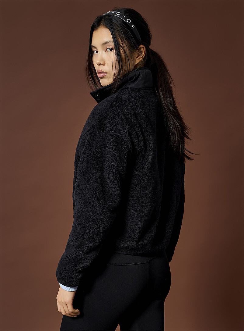 Snap-button high-pile fleece jacket product image 3