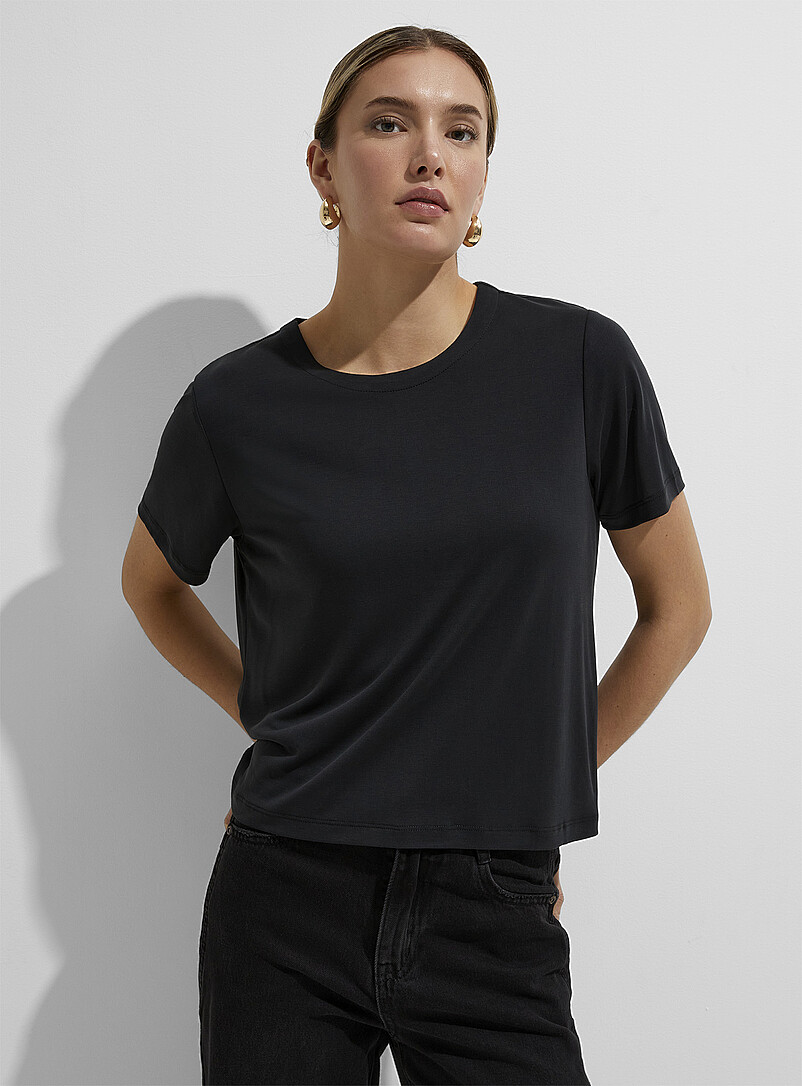 Flowy Peachskin Boxy-Fit T-Shirt