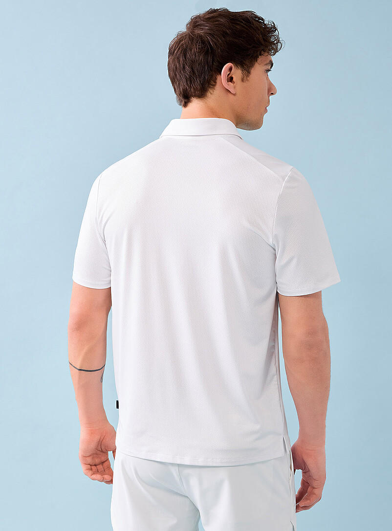 Fluid micro-perforated sport polo product image 2