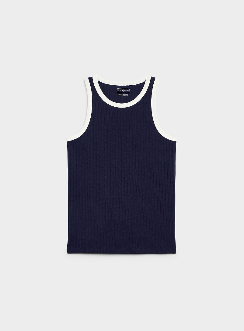 Ribbed ringer tank top product image (primary)