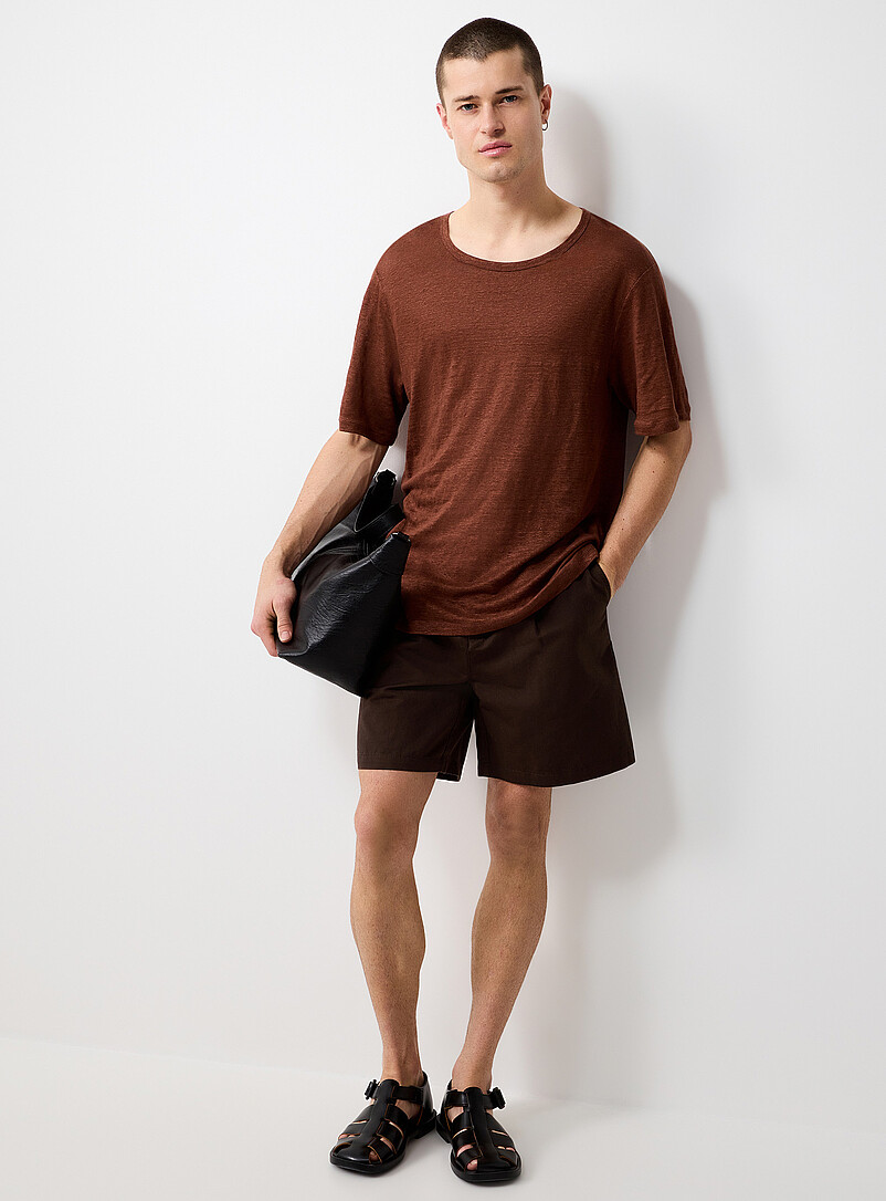 100% linen jersey T-shirt Comfort fit product image (primary)