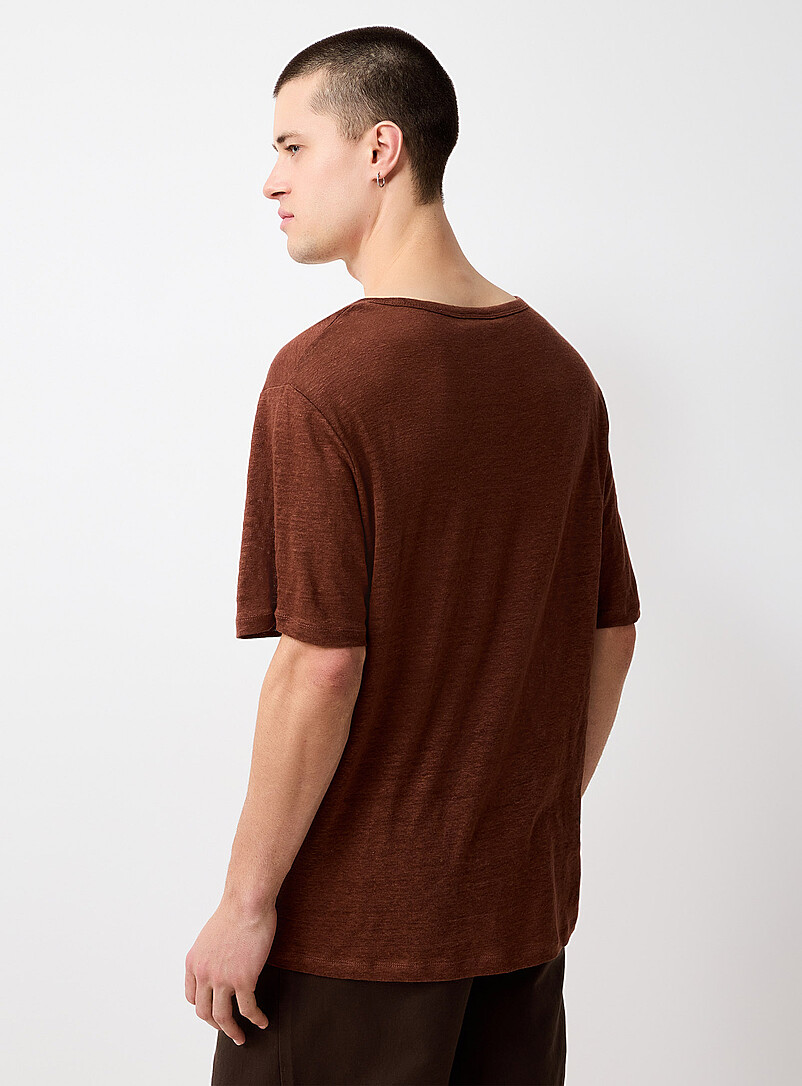 100% linen jersey T-shirt Comfort fit product image 3
