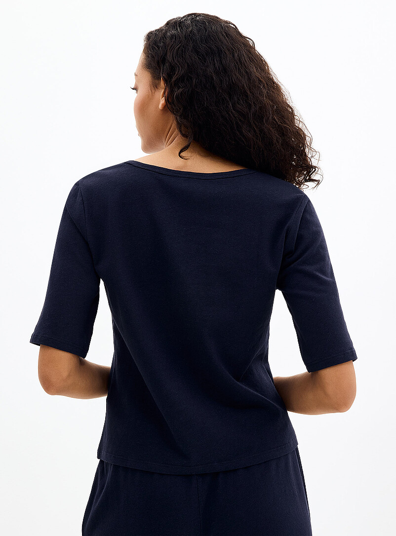 Light linen boxy-fit T-shirt product image 3