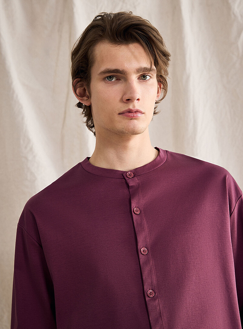 Touch of silk Henley T-shirt Le 31 Studio capsule product image 2