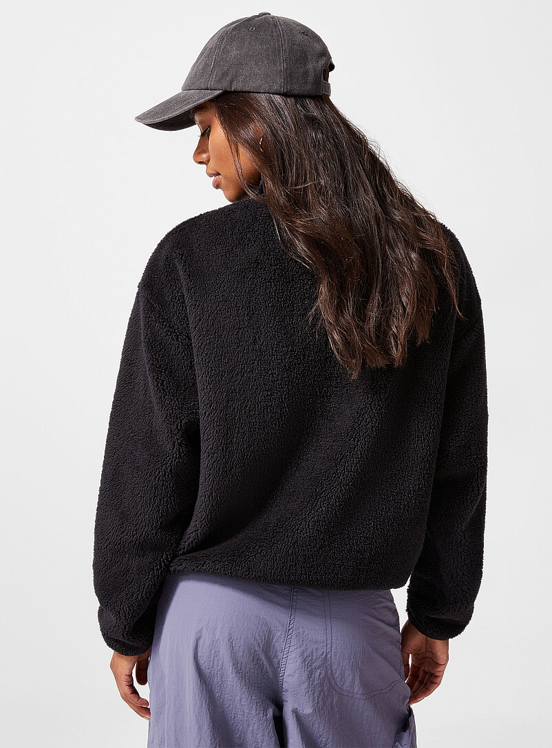 Snap-button high-pile fleece jacket product image 2