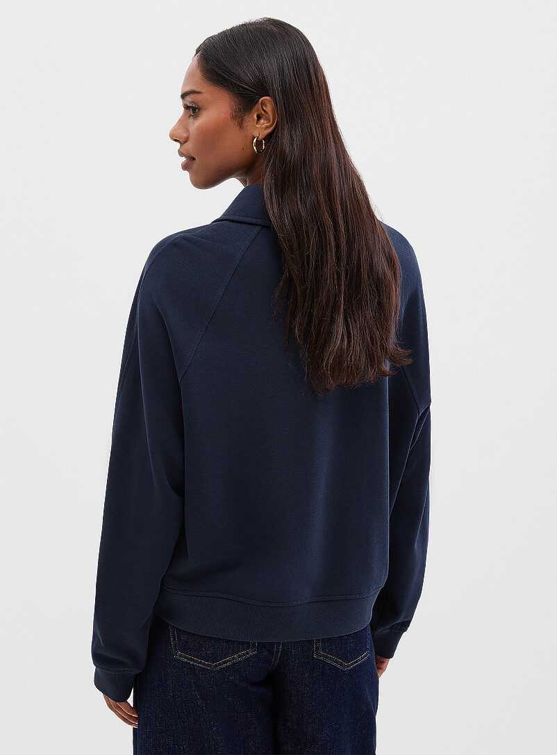 Polo-collar boxy sweatshirt product image 3