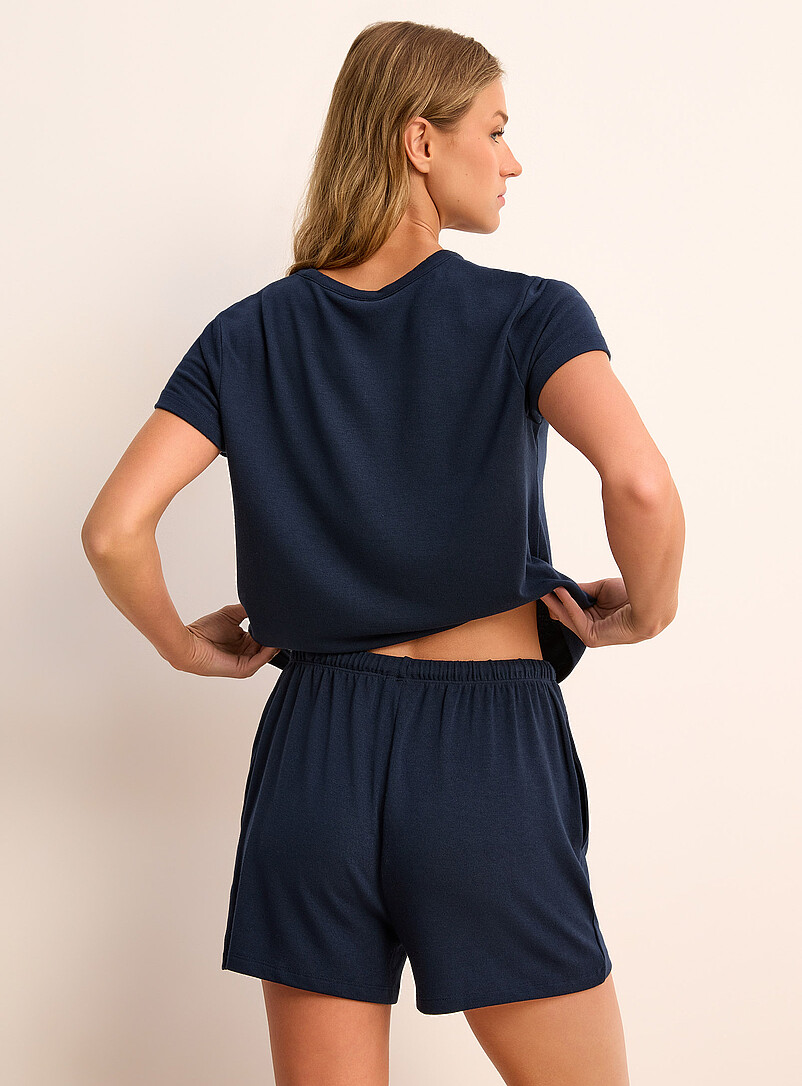 Mini-ribbing pyjama short product image 3