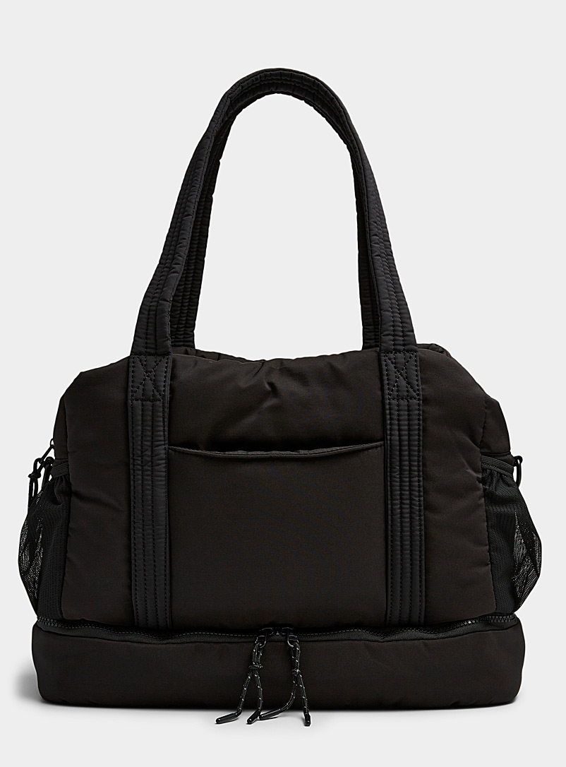 Simons Black Padded travel bag for women